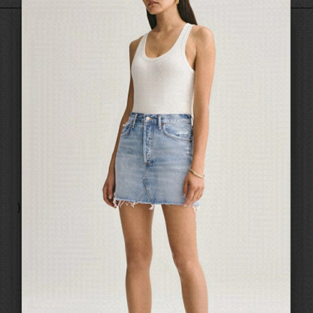 Agolde Quinn High Rise Denim Skirt - like new